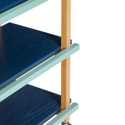 Hübsch Crayon serveringsvagn flerfärgad mörkblå 70 x 38 x H70 cm