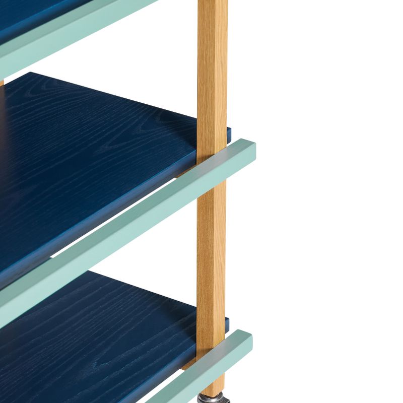 Hübsch Crayon serveringsvagn flerfärgad mörkblå 70 x 38 x H70 cm