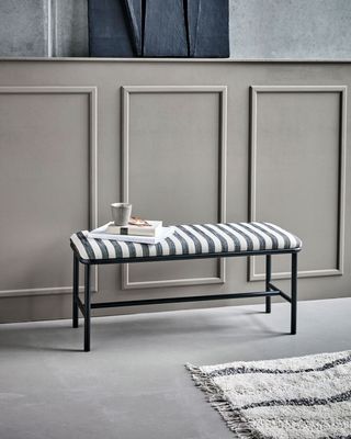 House Doctor Toda Bänk Svart/Vit