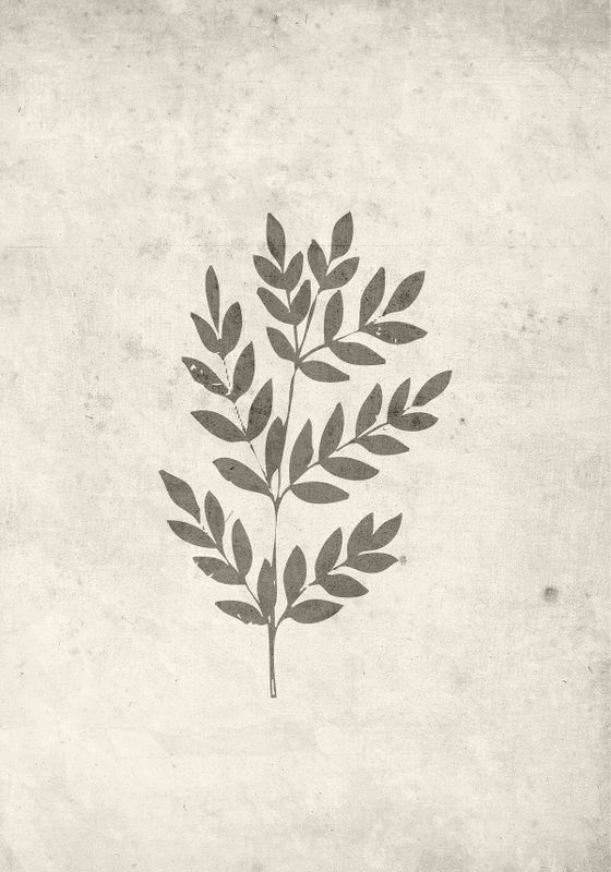 Venture Home Spring leaf Poster Beige