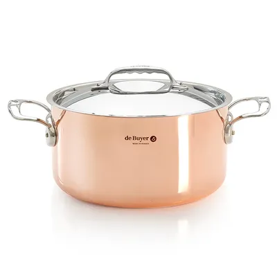 De Buyer Prima Matera gryta med lock induktion 28 cm
