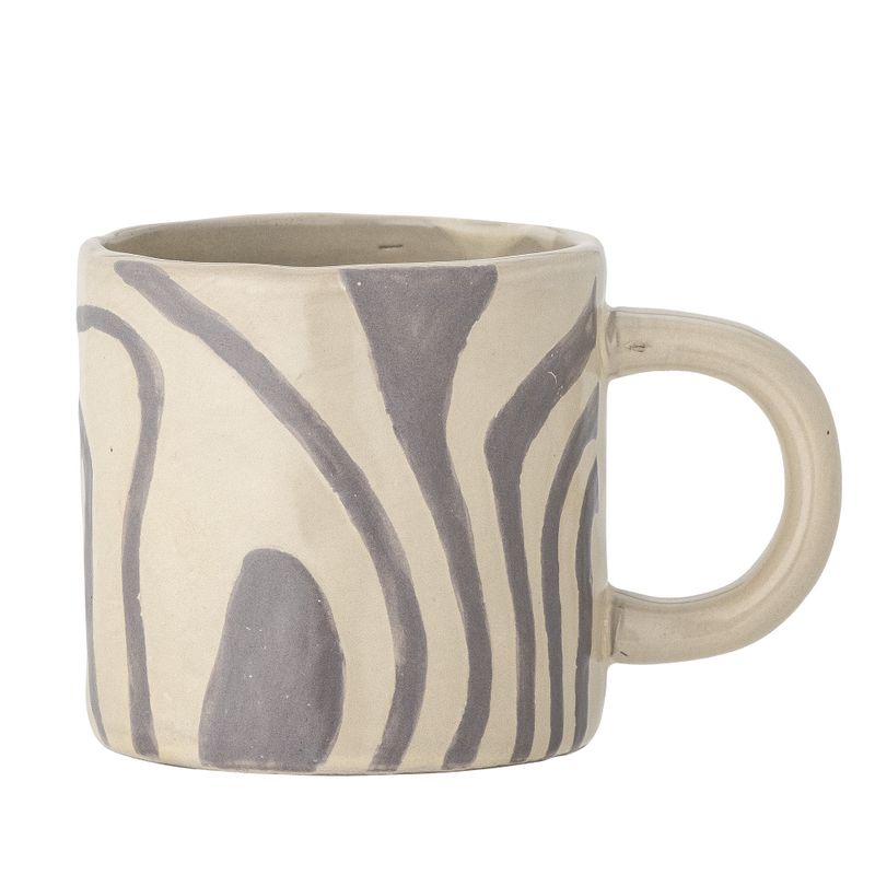 Bloomingville Ninka Mugg, Grå, Stengods - 6-pack