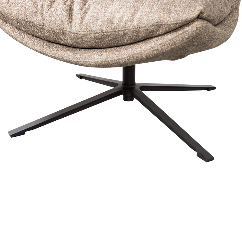 WOOOD Arve Snurrfåtölj - Naturlig Melange