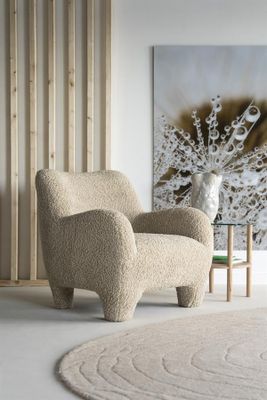 Eleonora Fåtölj Shaun - Taupe Sheep