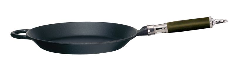 Ronneby Bruk, Maestro Stekpanna Gjutjärn 28 cm Silikonklätt Rostfritt Handtag