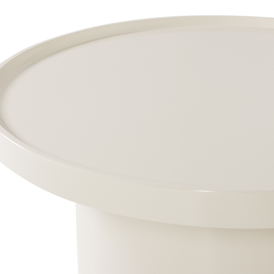 WOOOD Veluna Sidobord 40x70 cm Trä Högblank Sand