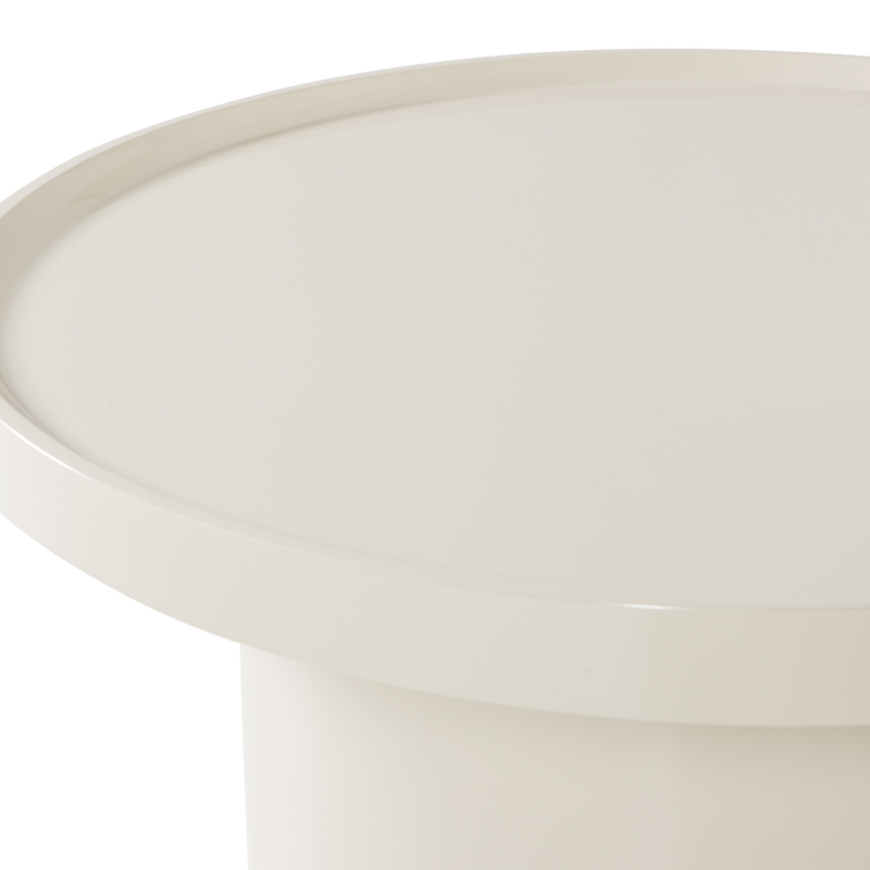 WOOOD Veluna Sidobord 40x70 cm Trä Högblank Sand