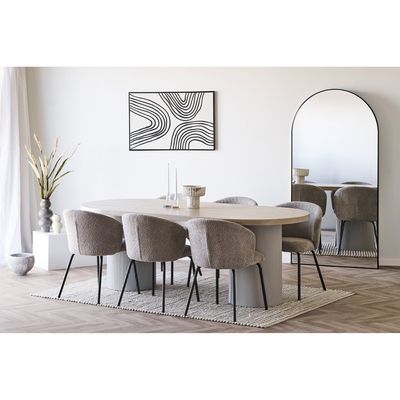 House Nordic Madrid Spegel Svart 180 cm