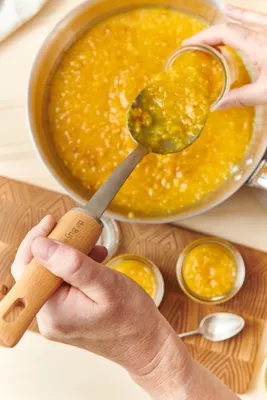 De Buyer B Bois serveringssked med trähandtag Rostfritt stål