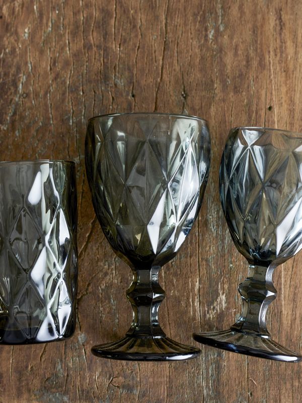 Creative Collection Asana Dricksglas, Grå, Glas - 12-pack