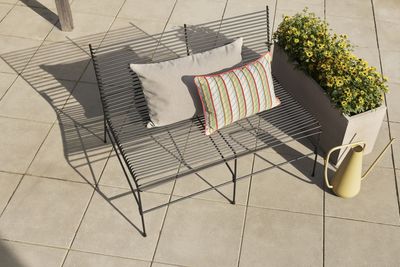 Hübsch String Bänk Svart 122x75xh80cm