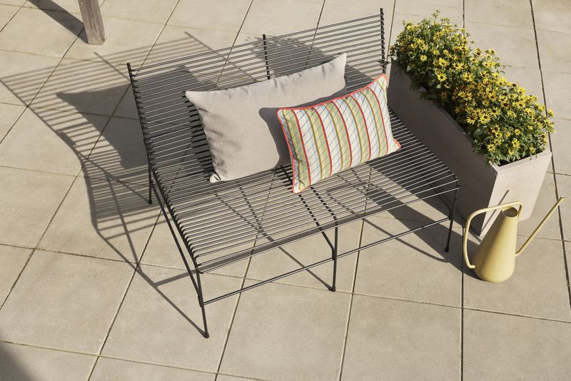 Hübsch String Bänk Svart 122x75xh80cm