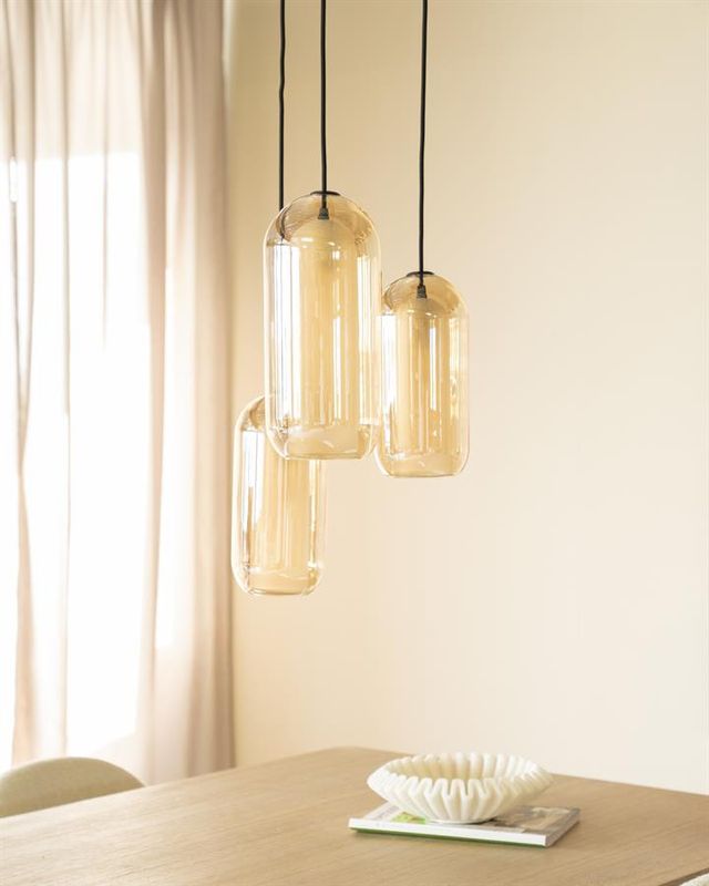 By Boo Shona Cluster Round Amber Taklampa