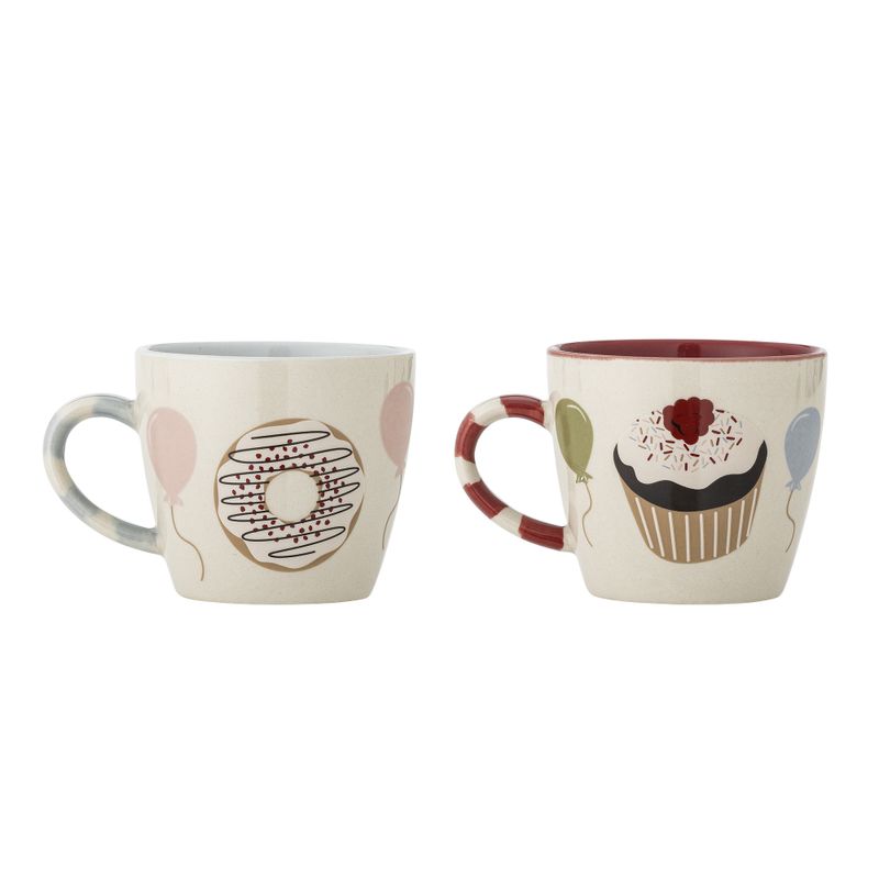 Bloomingville Mini Darby Kopp, Röd, Stengods - 6-pack