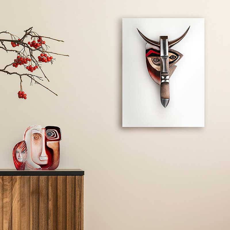 Målerås Tyr II Ltd Ed 49ex Väggskulptur