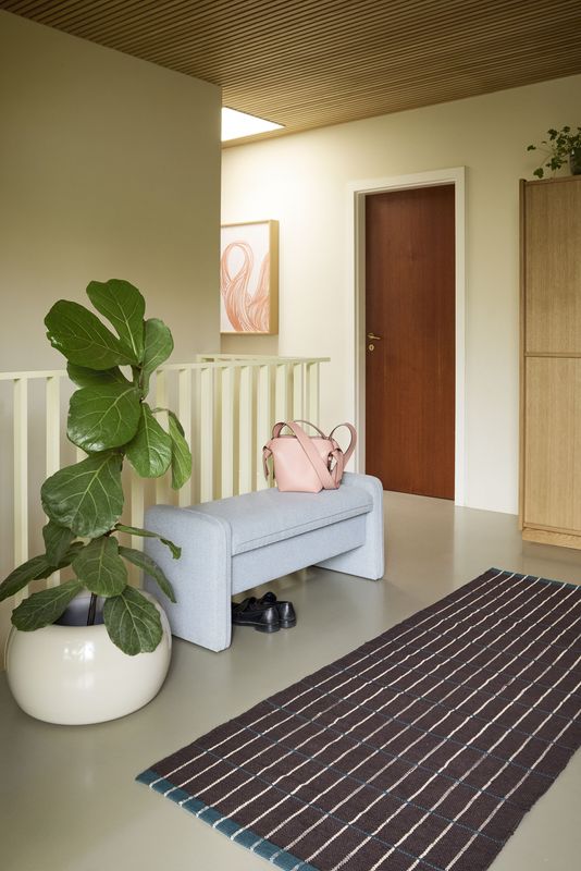 Hübsch Maru Krukor Stora Ljusgröna (set om 2) ø47xh27cm, ø37xh21cm Beige