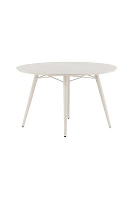 Venture Home Lina Bord - Elegant Runt Utebord i Beige