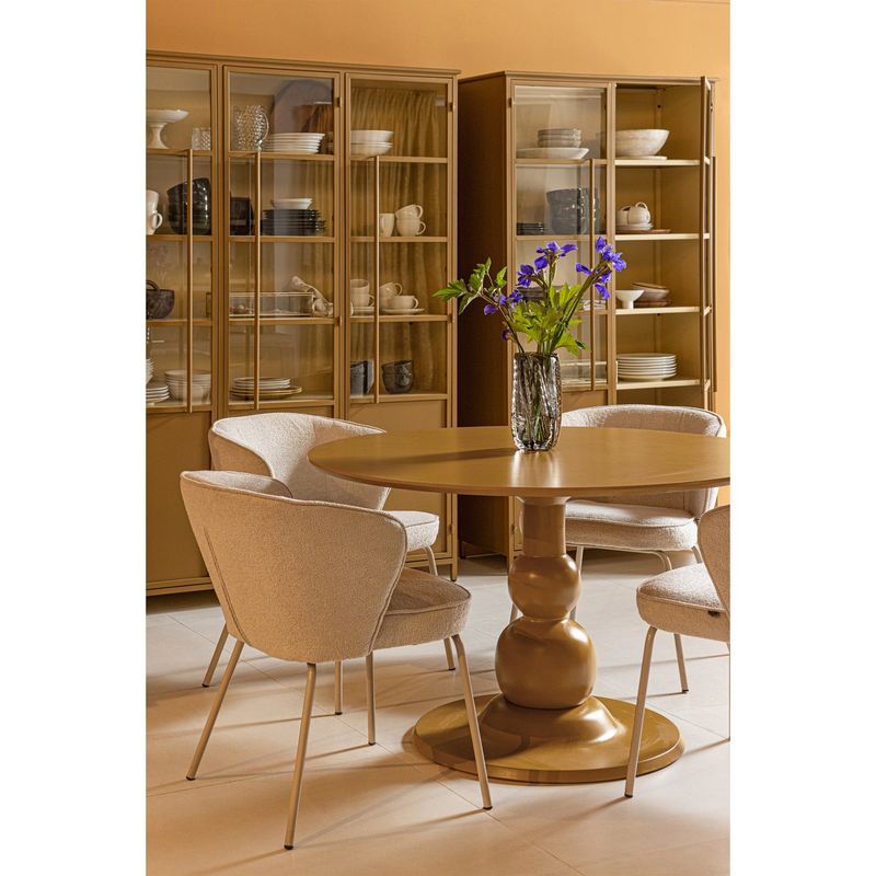 WOOOD Exhibit XL 3-dörrars vitrinskåp metall honung