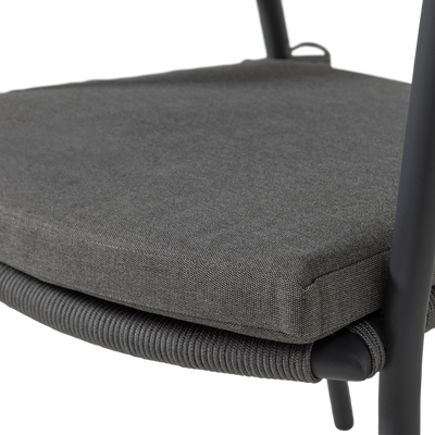 WOOOD Rilo Trädgårdsstol i Aluminium, Brun, 6 st