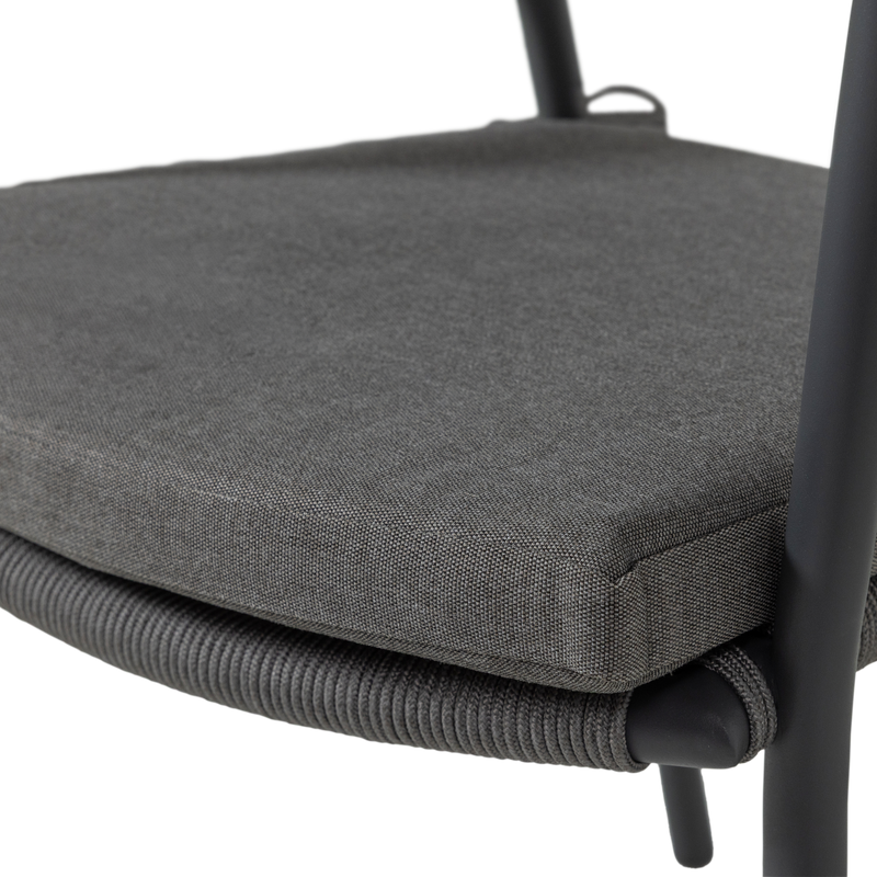 WOOOD Rilo Trädgårdsstol i Aluminium, Brun, 6 st