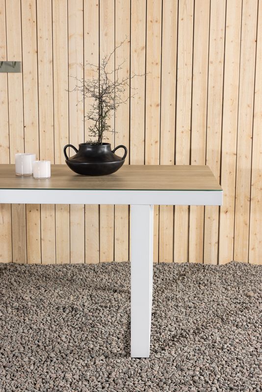 Venture Home Merlo Matbord i Aluminium och Glas