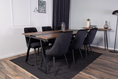 Venture Home Matgrupp Jakarta med Velvet Deluxe Stolar