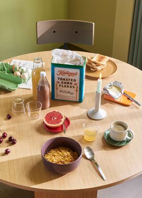 Hübsch Straight matbord i Natur Ekfanér