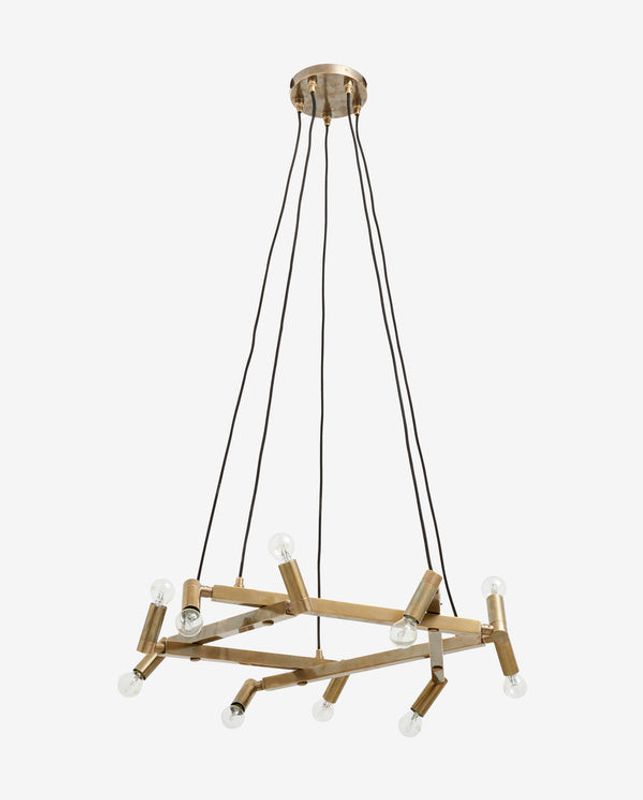 Nordal Ljuskrona i Mässing för 10 Lampor