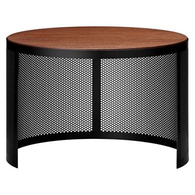 AYTM Pausillus Bord Walnut, Svart Ø46 cm