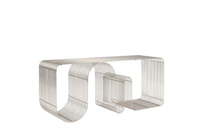 AYTM Curva Bänk Silver 100x43.2 cm