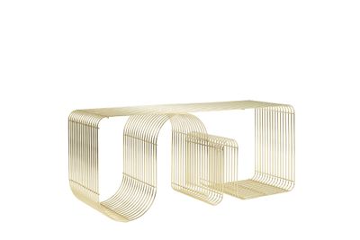 AYTM Curva Bänk Guld 100x43.2 cm