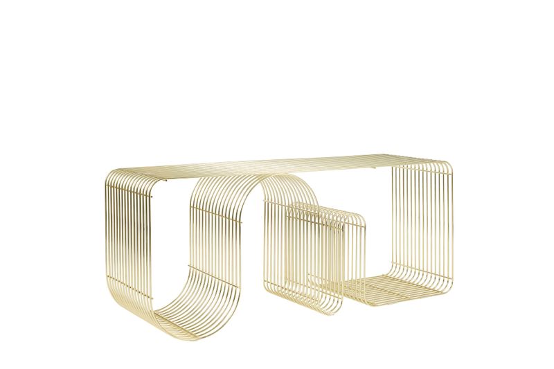 AYTM Curva Bänk Guld 100x43.2 cm