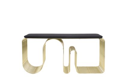 AYTM Curva Bänk Guld 100x43.2 cm