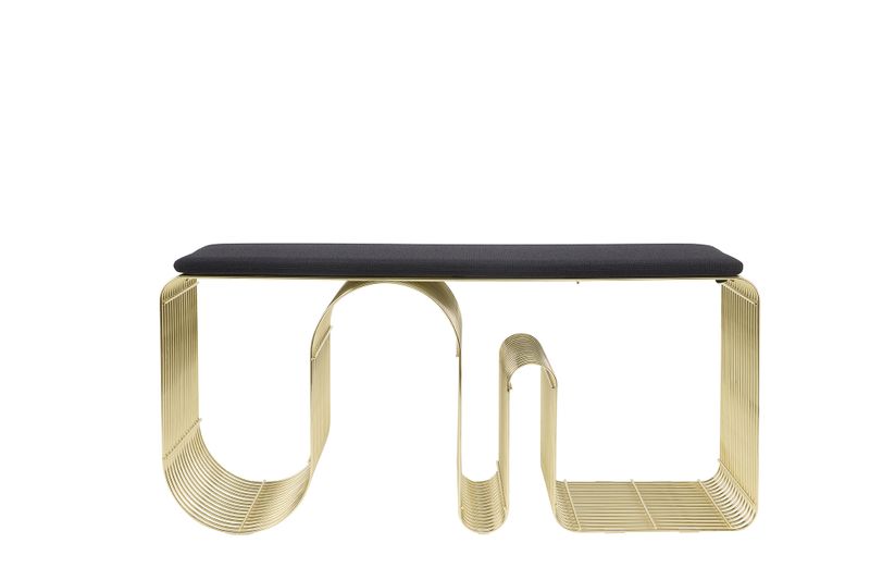 AYTM Curva Bänk Guld 100x43.2 cm