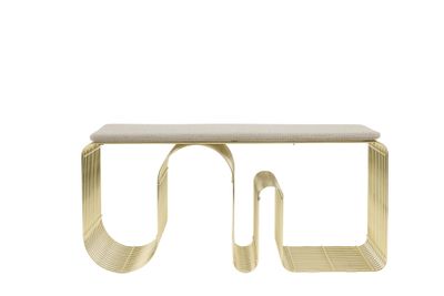 AYTM Curva Bänk Guld 100x43.2 cm
