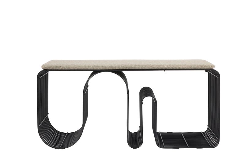 AYTM Curva Bänk Svart 100x43.2 cm