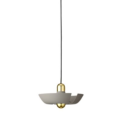 AYTM Cycnus Pendellampa Taupe, Guld Ø30 cm