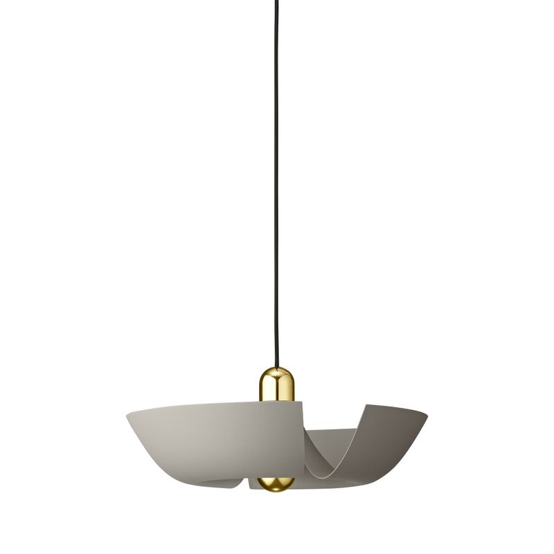 AYTM Cycnus Pendellampa Taupe, Guld Ø45 cm