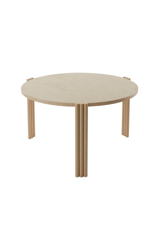 AYTM Tribus Soffbord Light Sand, Travertin Ø60 cm