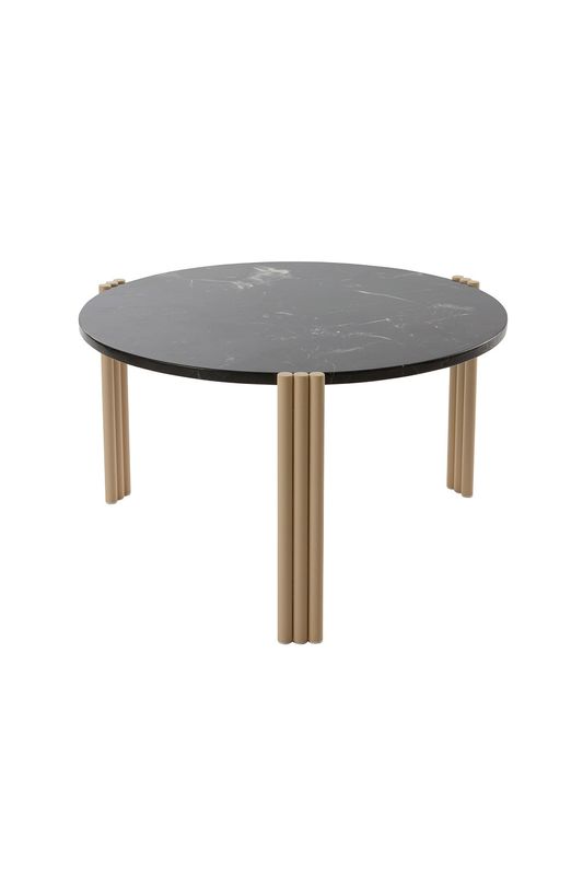 AYTM Tribus Soffbord Light Sand, Svart Ø60 cm