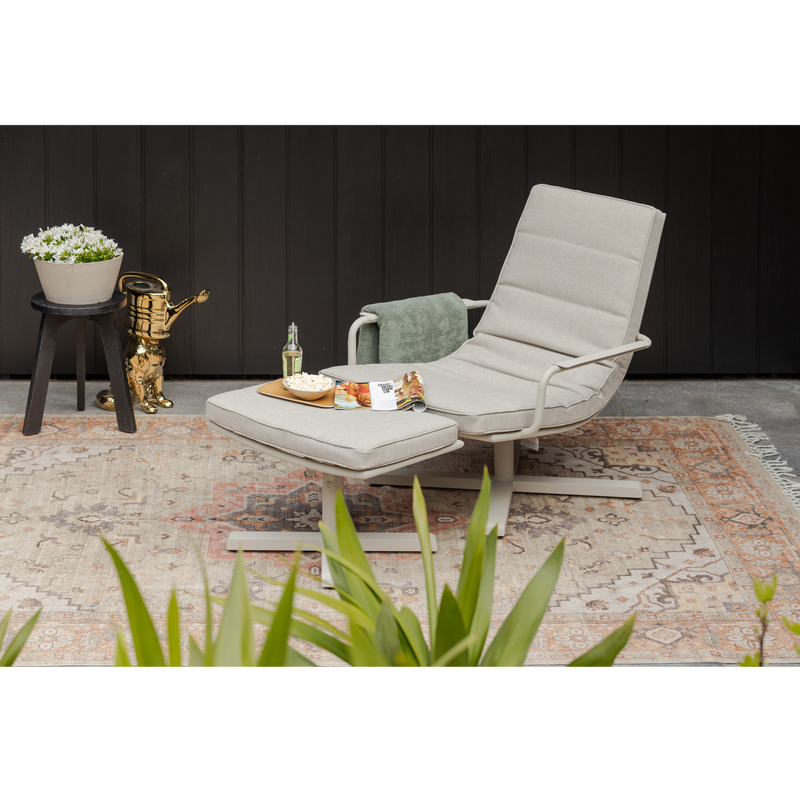 WOOOD COOSA Trädgårdssittpall Aluminium Sand