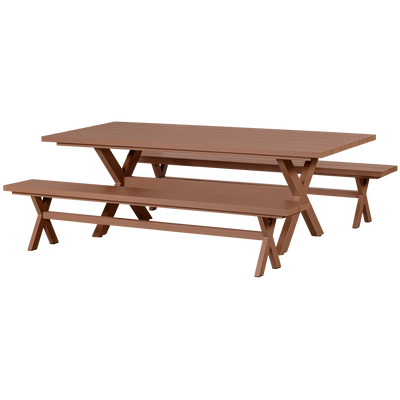 WOOOD DELTA PICKNICK Trädgårdsbord Aluminium TERRA 220x100cm