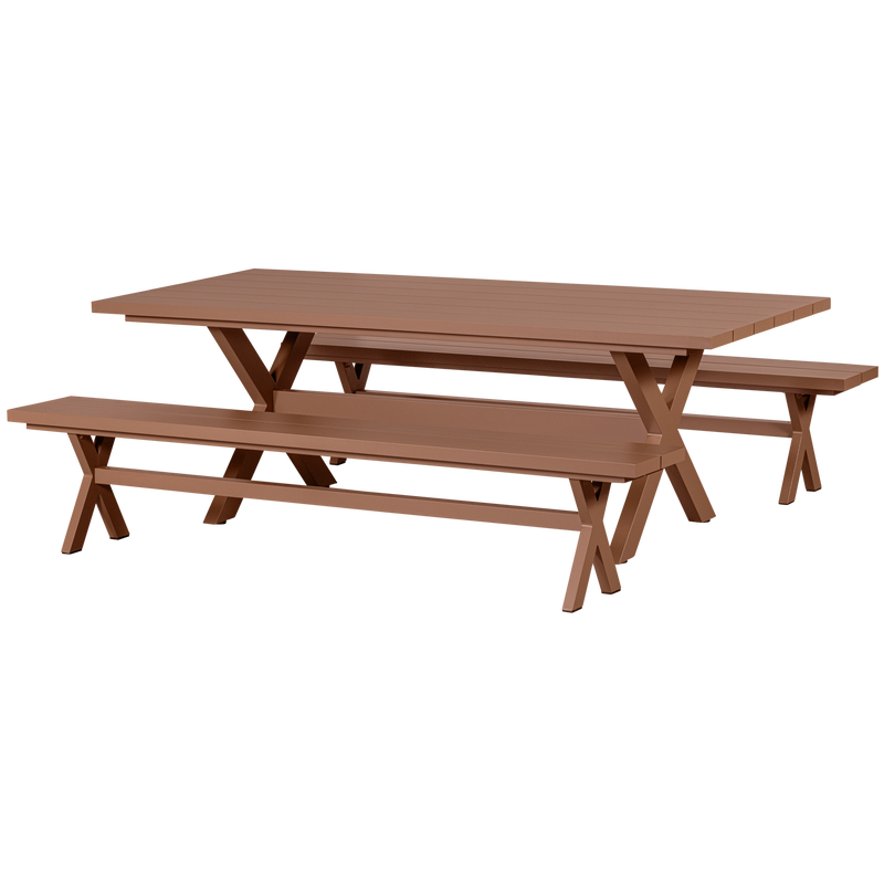 WOOOD DELTA PICKNICK Trädgårdsbord Aluminium TERRA 220x100cm
