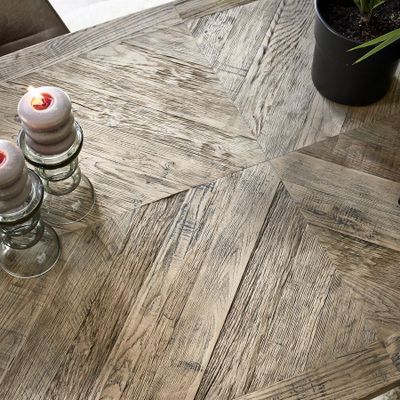 Riviera Maison Falcon Crest matbord 230x105 cm svart