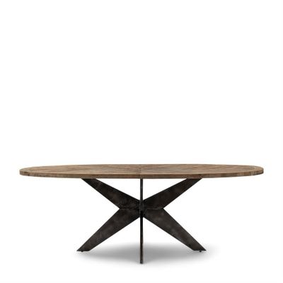 Riviera Maison Falcon Crest matbord 230x105 cm svart