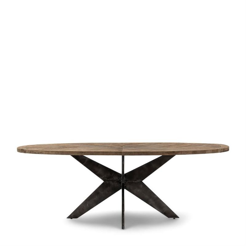Riviera Maison Falcon Crest matbord 230x105 cm svart