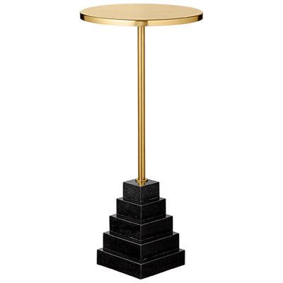 AYTM Solum Bord Guld, Svart Ø32 cm