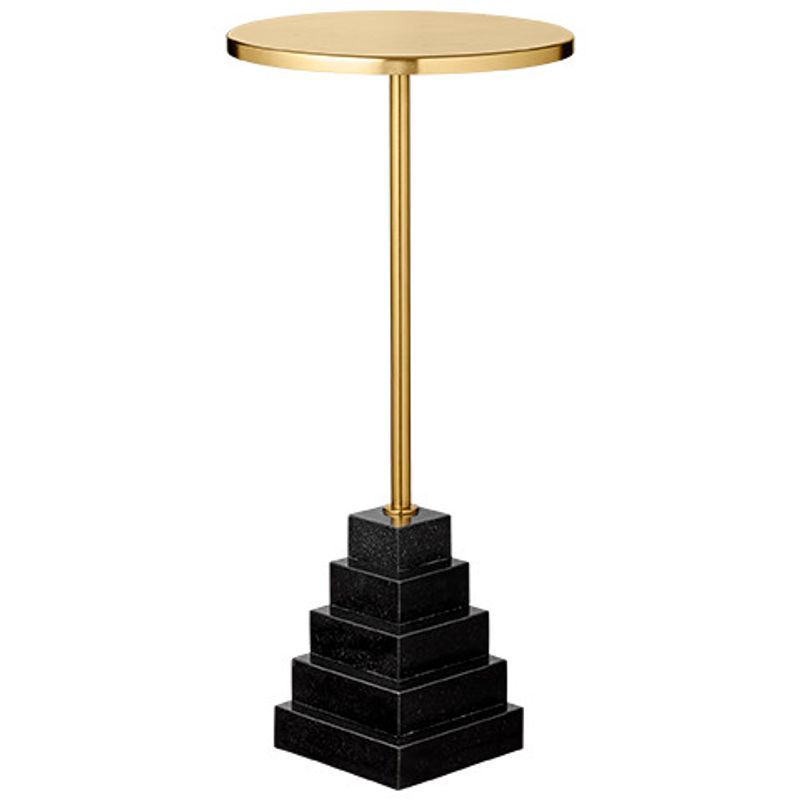AYTM Solum Bord Guld, Svart Ø32 cm