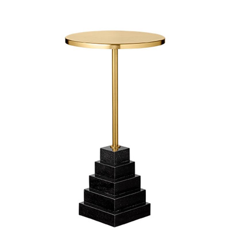AYTM Solum Bord Guld, Svart Ø32 cm