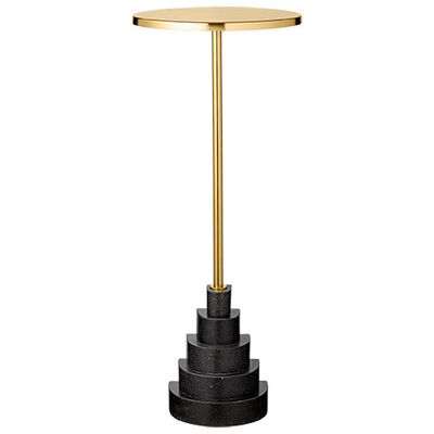 AYTM Solum Bord Guld, Svart Ø32 cm